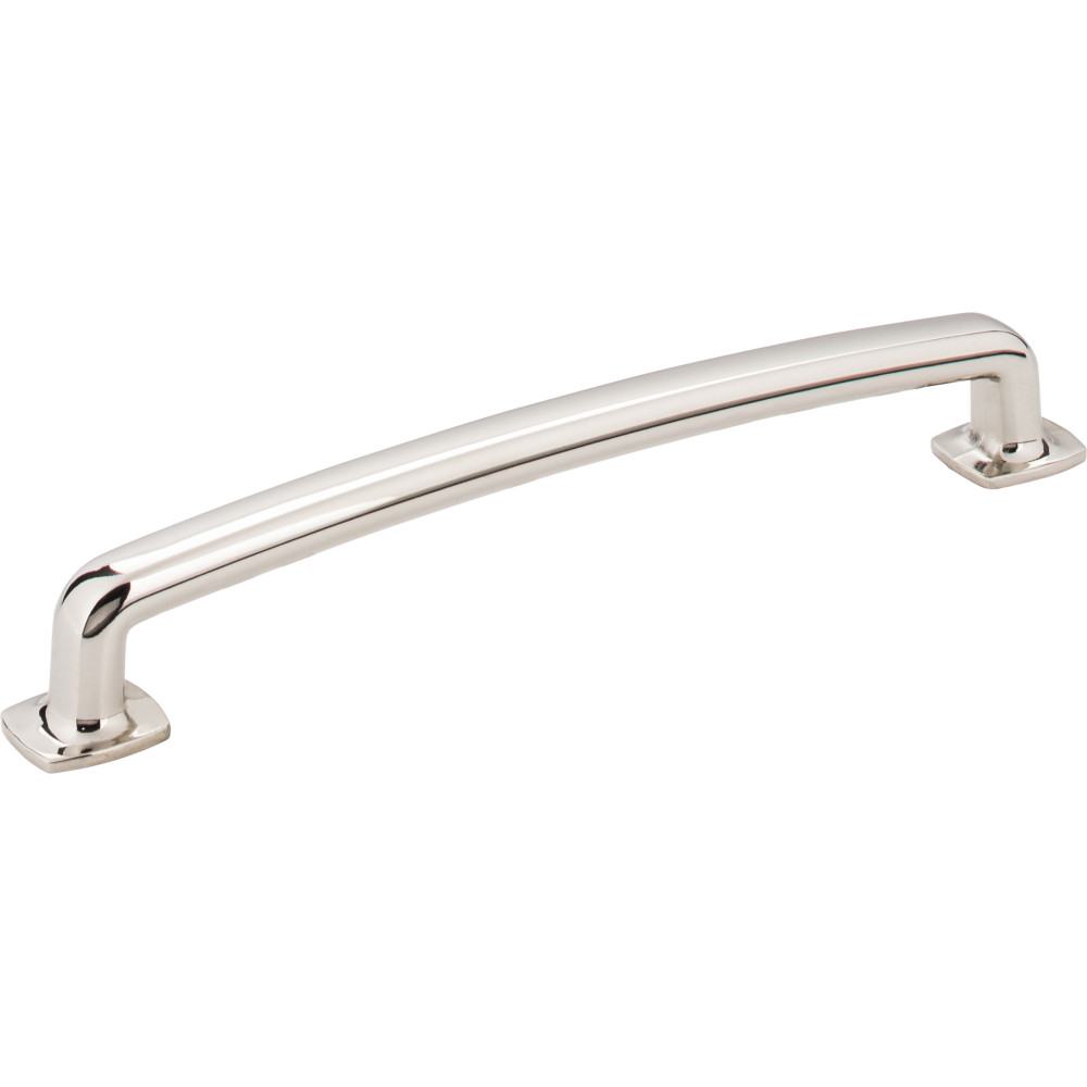 Jeffrey Alexander by Hardware Resources MO6373-160NI 7-1/8" OL Forged Look Flat Bottom Pull  160mm CC with two 8/