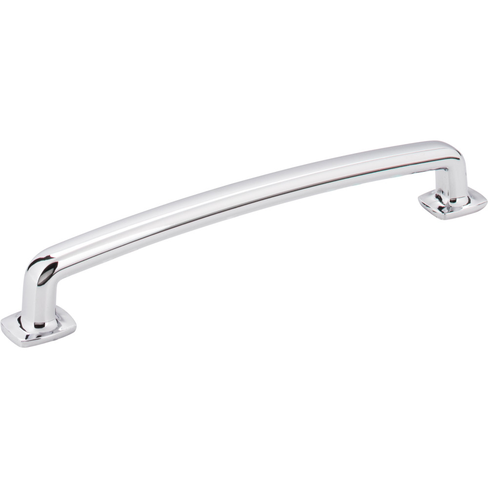 Hardware Resources MO6373-160PC Belcastel 1 7-1/8" Overall Length Forged Look Flat Bottom Pull Packaged with two 8-32 x 1" and two 1-1/4" break-away screws Finish: Polished Chrome.