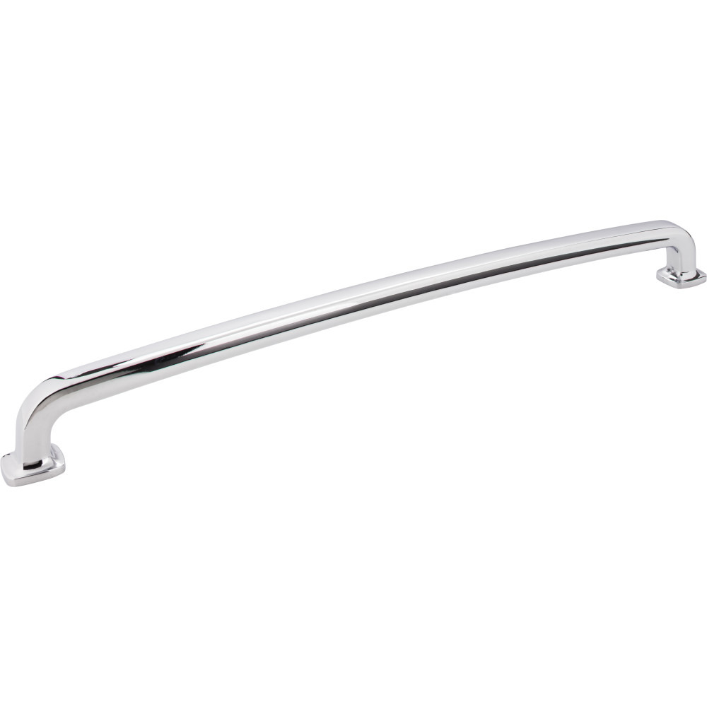 Hardware Resources MO6373-18PC Belcastel 1 19-1/4" Overall Length Zinc Die Cast Forged Look Flat Bottom Appliance Pull (Refrigerator/Sub-Zero Handle) Finish: Polished Chrome.
