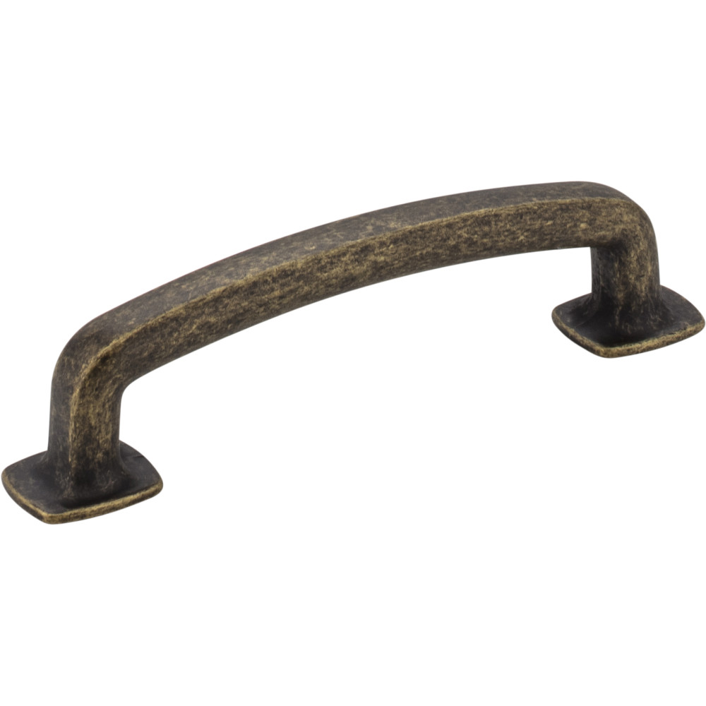 Jeffrey Alexander by Hardware Resources MO6373ABM-D 4-5/8" OL Forged Look Flat Bottom Pull  96mm CC with two 8  