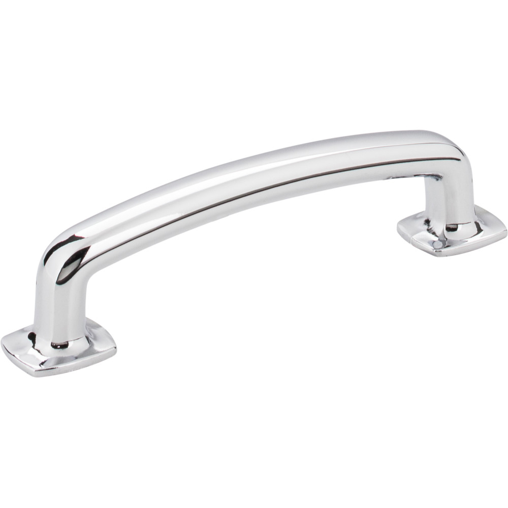 Hardware Resources MO6373PC Belcastel 1 4-5/8" Overall Length Forged Look Flat Bottom Pull Packaged with two 8-32 x 1" and two 1-1/4" break-away screws Finish: Polished Chrome.