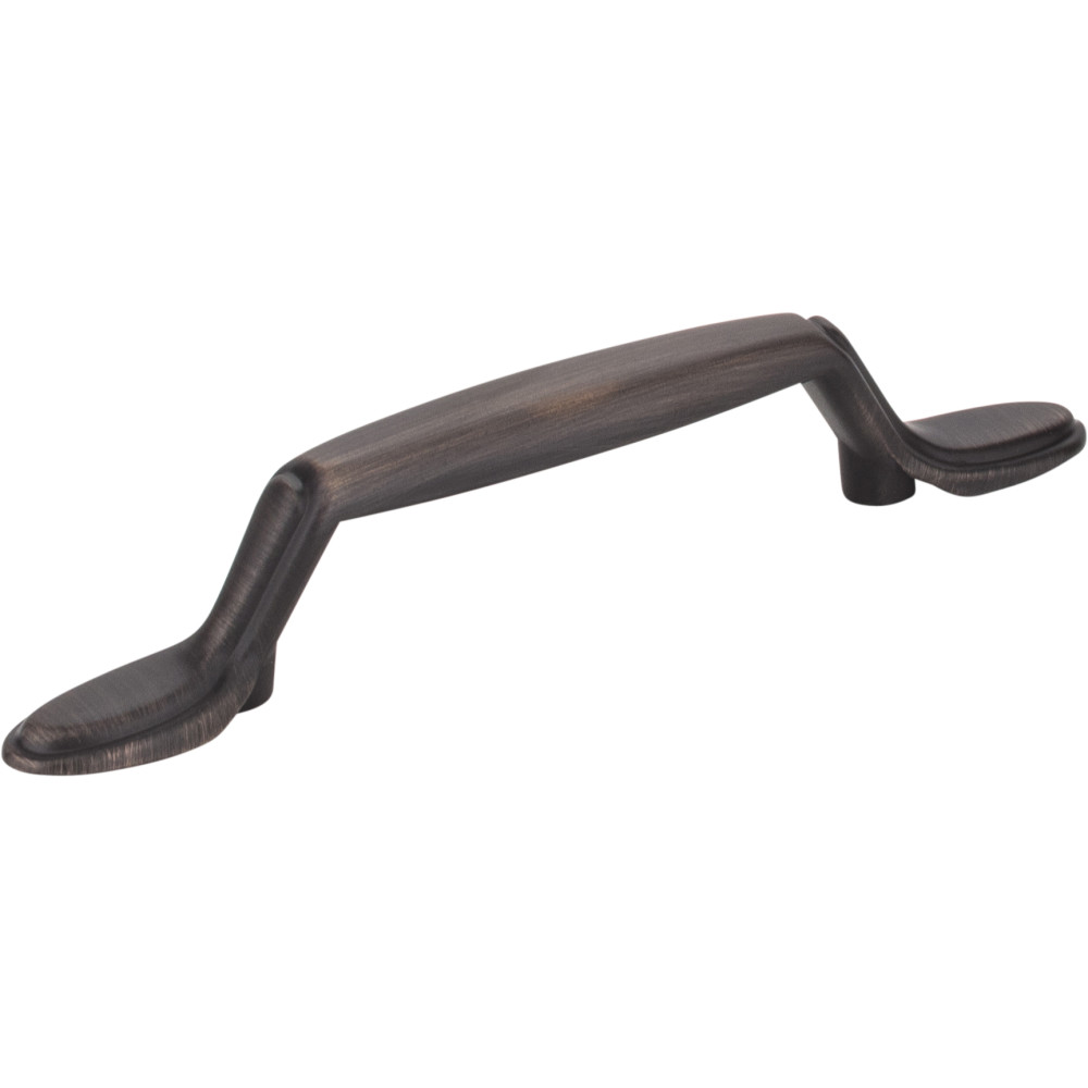 Hardware Resources P106-DBAC-R Retail Pack Hardware 5" Overall Length Zinc Footed Cabinet Pull Finish: Brushed Oil Rubbed Bronze.