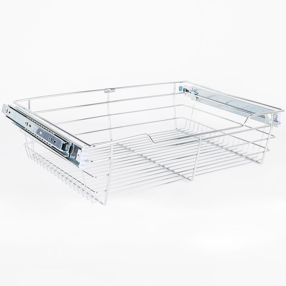 Hardware resources POB1-16176CH Closet Pull-Out Basket in Polished Chrome