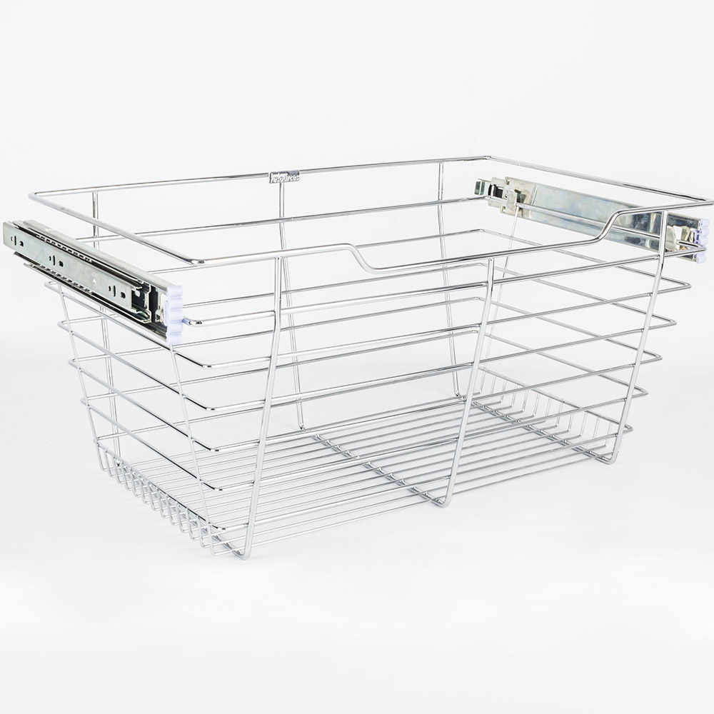 Hardware resources POB1-162311CH Closet Pull-Out Basket in Polished Chrome