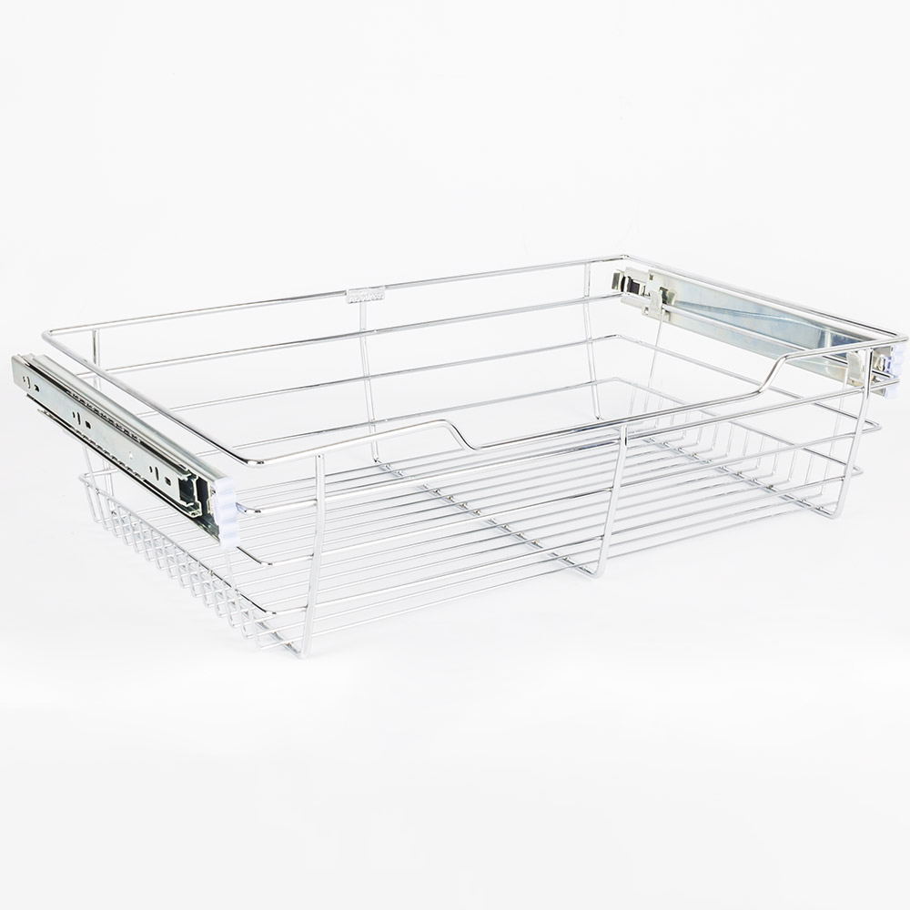 Hardware resources POB1-16296CH Closet Pull-Out Basket In Polished Chrome