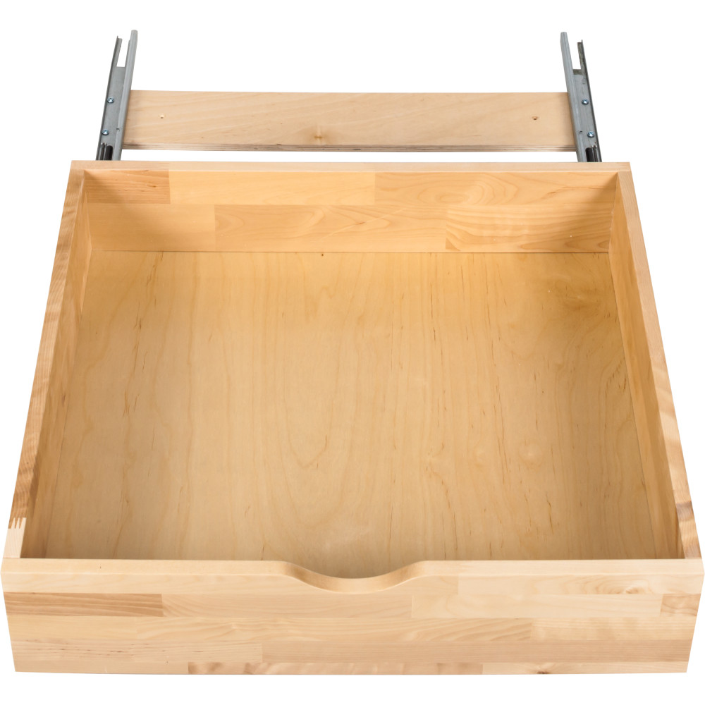 Hardware Resources by Hardware Resources RO27-WB Preassembled Rollout Shelf System for 27" Cabinet Openings