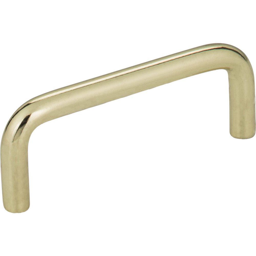 Elements by Hardware Resources S271-3PB 3-3/8" Overall Length Steel Wire Cabinet Pull. Holes are 3" 