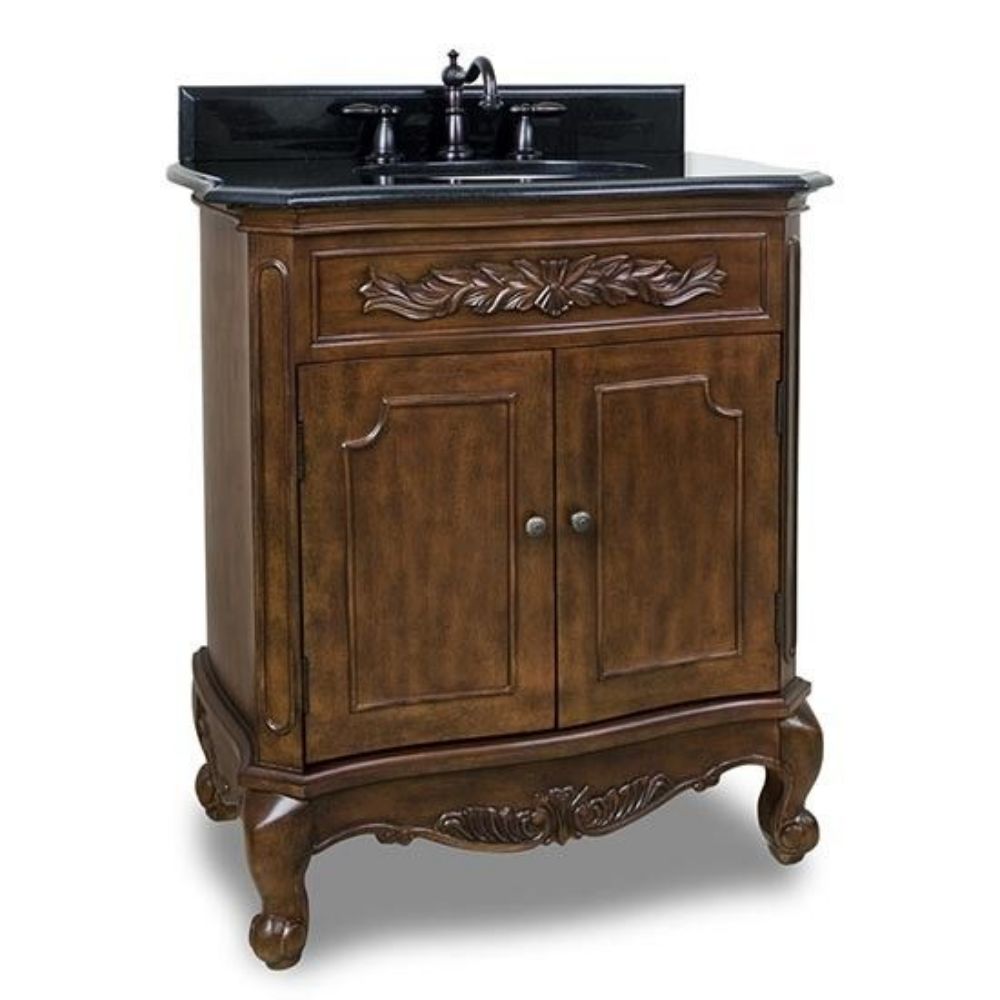 Hardware Resource VN2CLA-30-NU-NT Clairemont 30" Nutmeg Clairemont Vanity in Brown