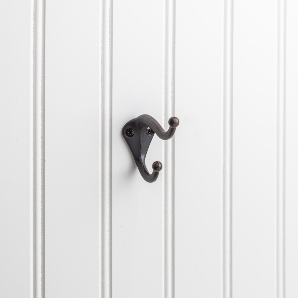 Hardware Resources YD10-231DBAC 2 5/16" Double zinc wall mount coat hook in Brushed Oil Rubbed Bronze