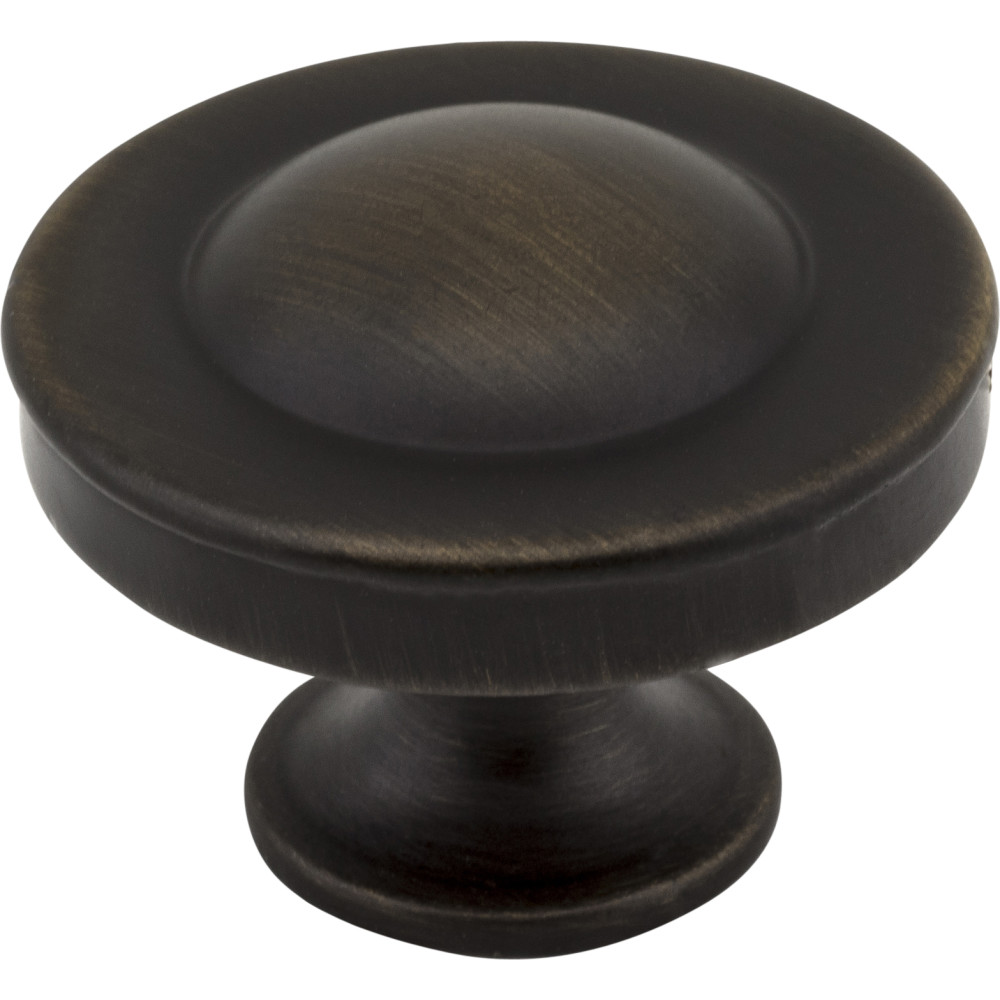 Jeffrey Alexander by Hardware Resources Z111-ABSB 1-1/4" Diameter Cabinet Knob. Packaged with one 8/32" x 1" s