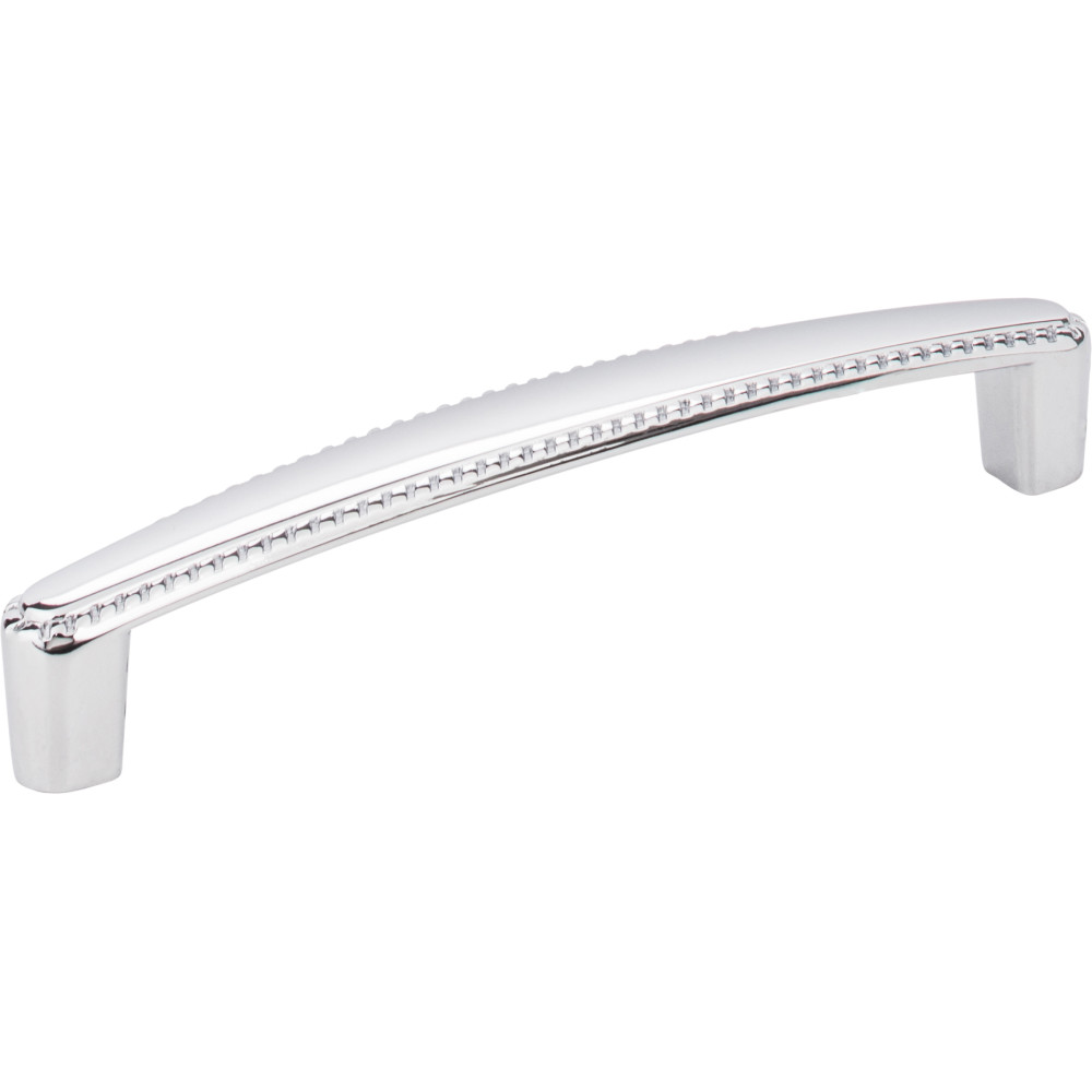 Hardware Resources Z115-128PC Lindos 5-9/16" Overall Length Zinc Cabinet Pull with Rope Trim Finish: Polished Chrome.