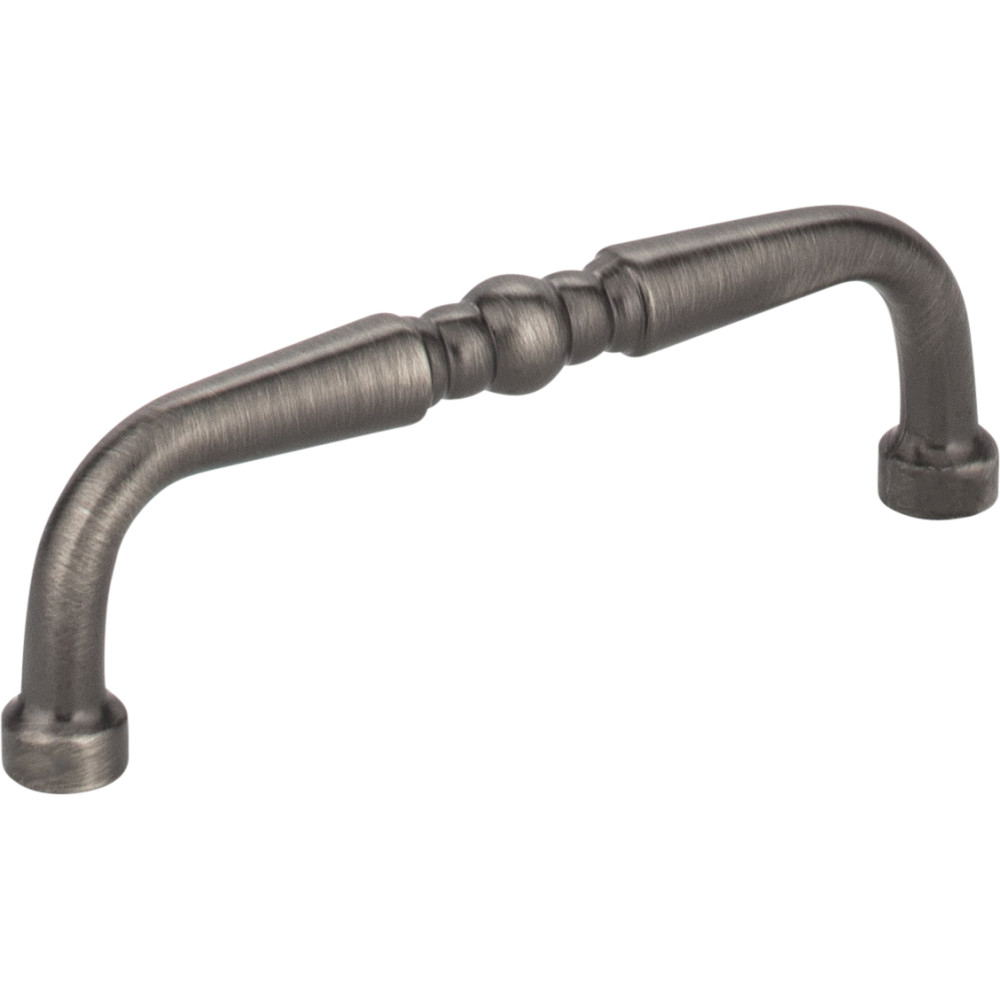 Hardware Resources Z259-3BNBDL Madison 3-3/8" Overall Length Zinc Die Cast Turned Cabinet Pull Finish: Brushed Pewter.