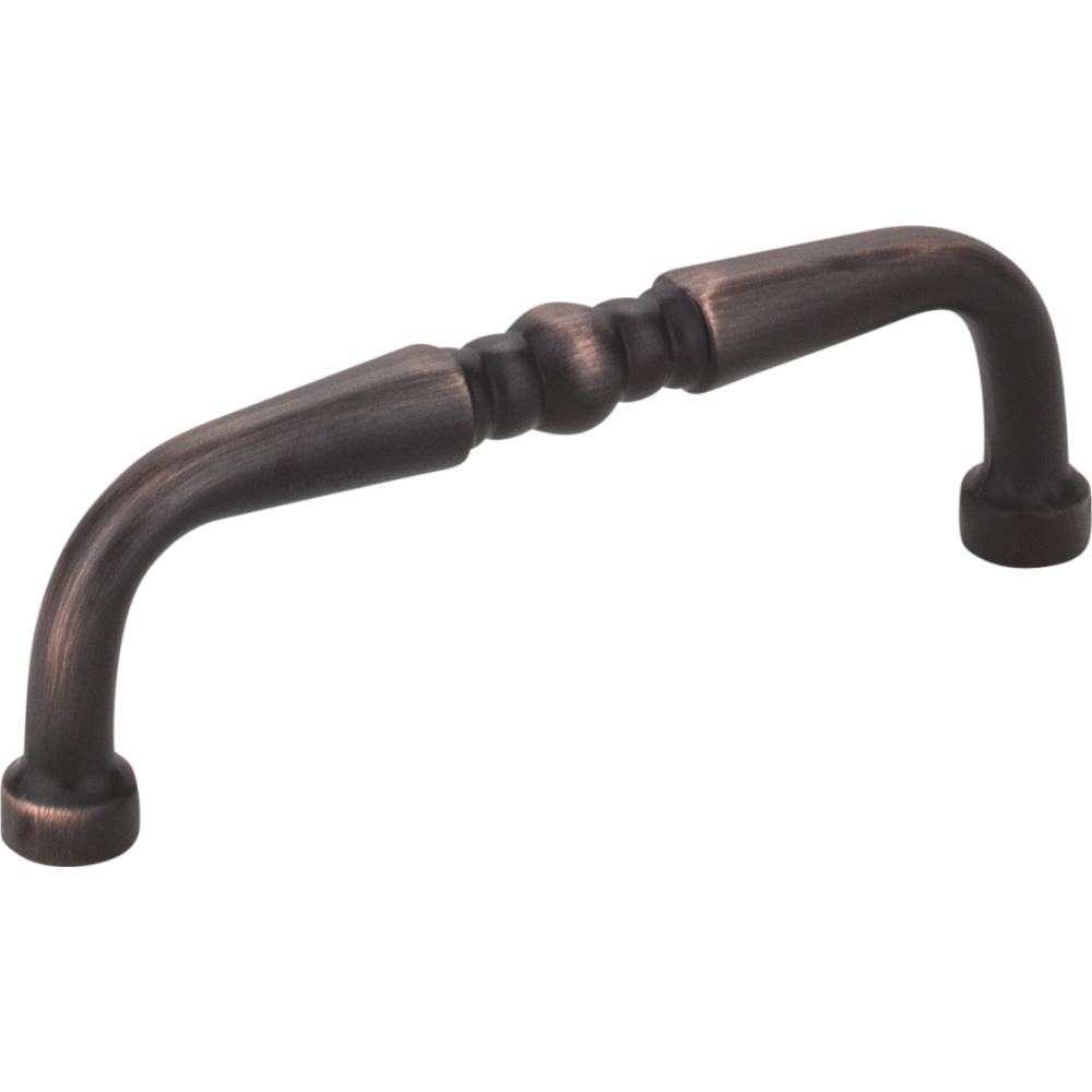 Elements by Hardware Resources Z259-3DBAC 3-3/8" Overall Length Zinc Die Cast Turned Cabinet Pull. Hol