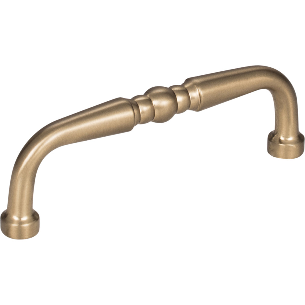Hardware Resources Z259-3SBZ Madison 3-3/8" Overall Length Turned Cabinet Pull in Satin Bronze