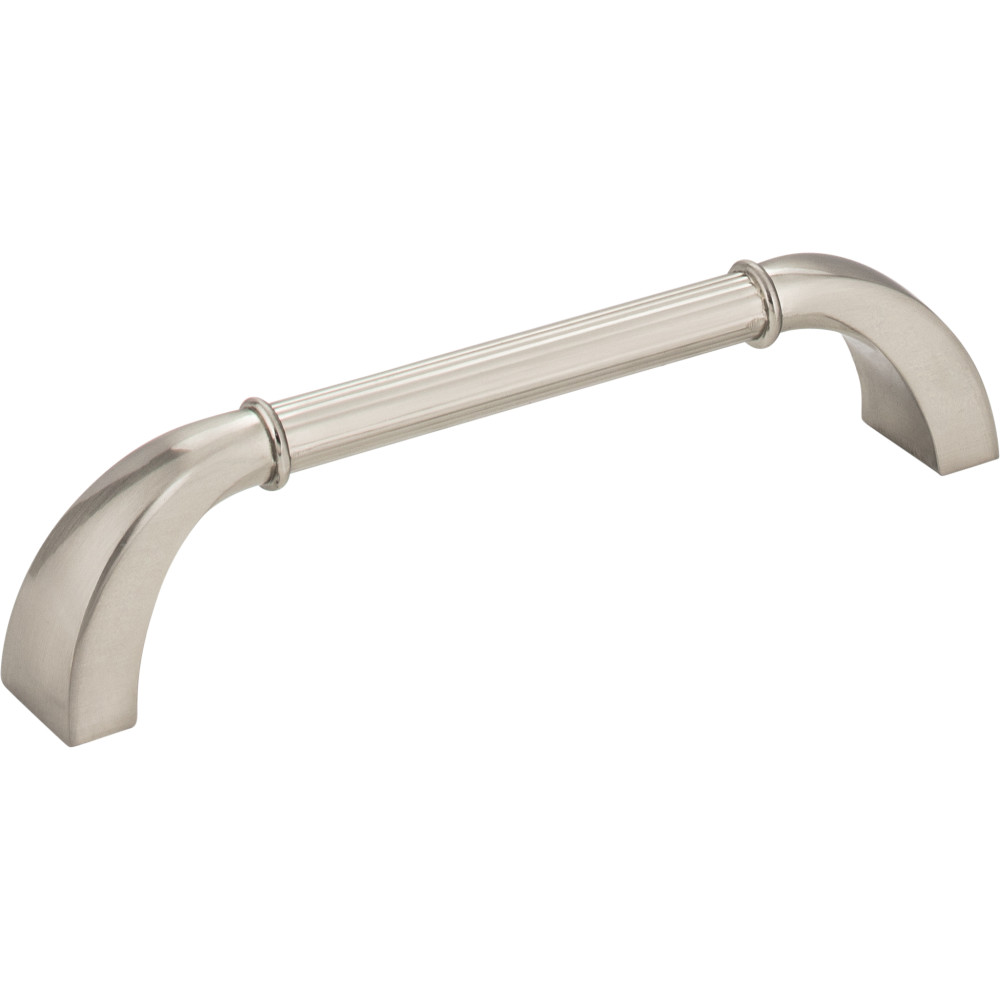 Jeffrey Alexander by Hardware Resources Z281-128SN 5-7/16" overall length Cabinet Pull. Holes are 128mm center-