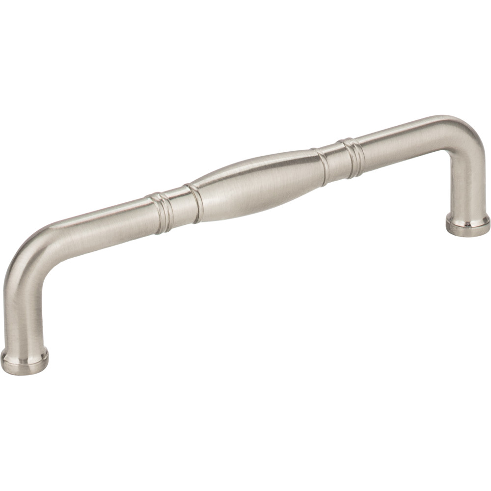 Jeffrey Alexander by Hardware Resources Z290-128-SN 5-1/2"  overall length Zinc Die Cast Cabinet Pull. Holes are