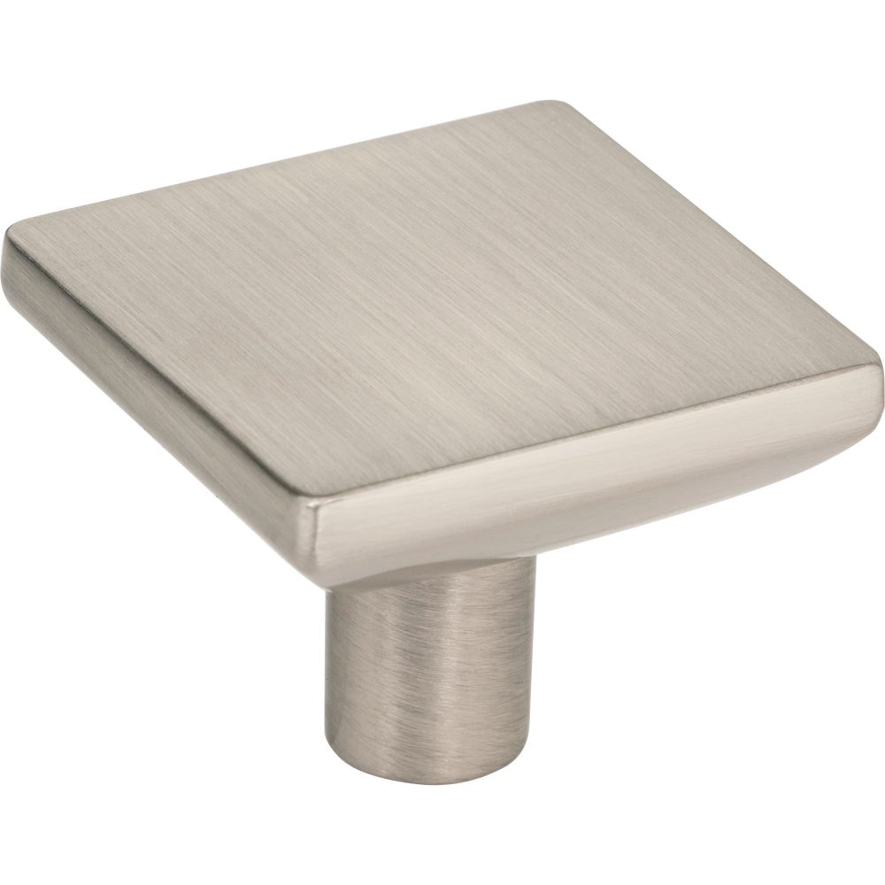 Elements by Hardware Resources 827L-SN 1-5/8" Overall Length Satin Nickel Walker 1 Square Knob