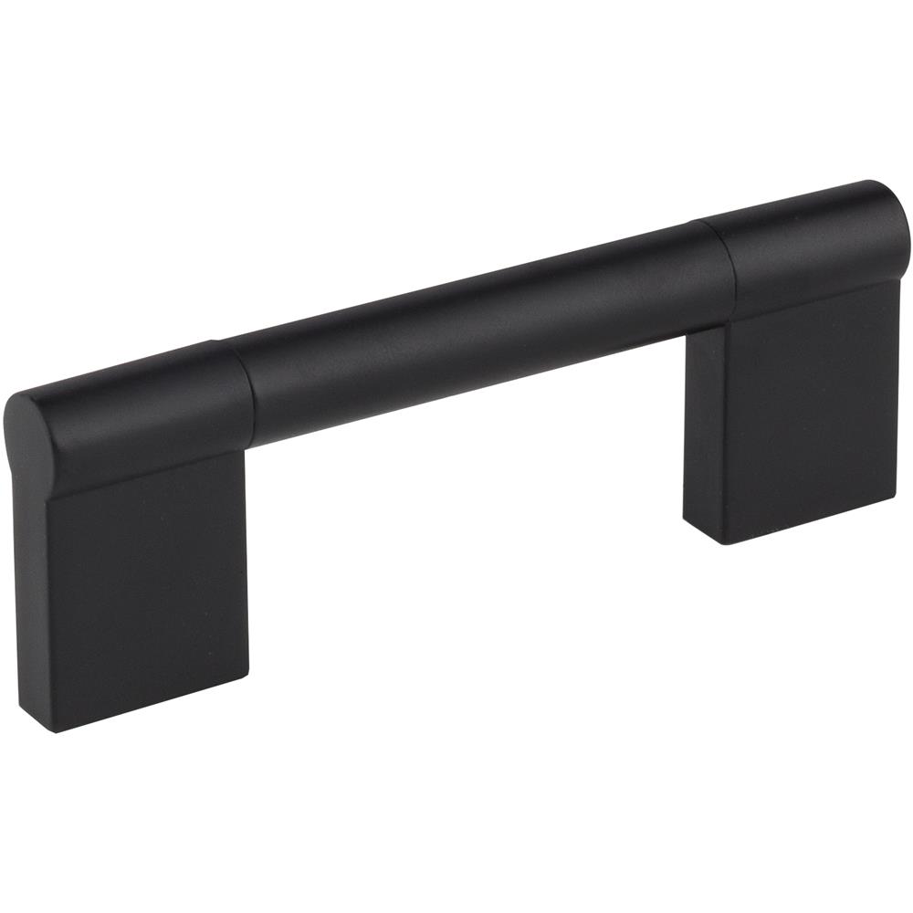 Elements by Hardware Resources Knox Cabinet Pull 4-1/4" Overall Length Cabinet pull, 96mm Center to Center in Matte Black