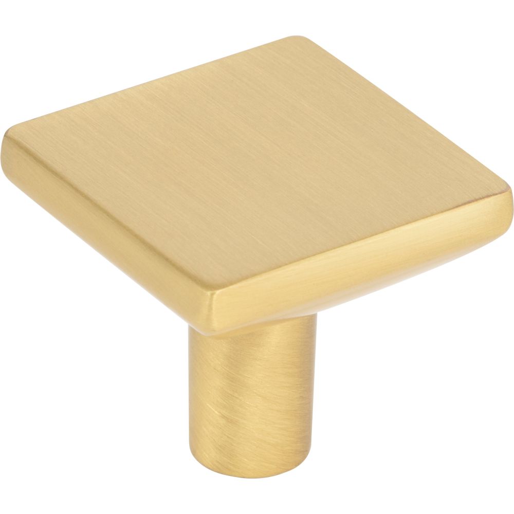 Elements by Hardware Resources 827BG 1-1/4" Overall Length Brushed Gold Walker 1 Square Knob