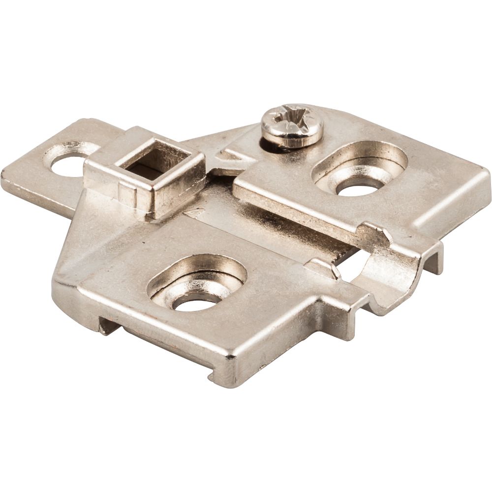 Hardware Resources 600.0R30.05 Heavy Duty 0 mm Screw Adj 3 Hole Zinc Die Cast Plate for 700, 725, 900 & 1750 Series Euro Hinges