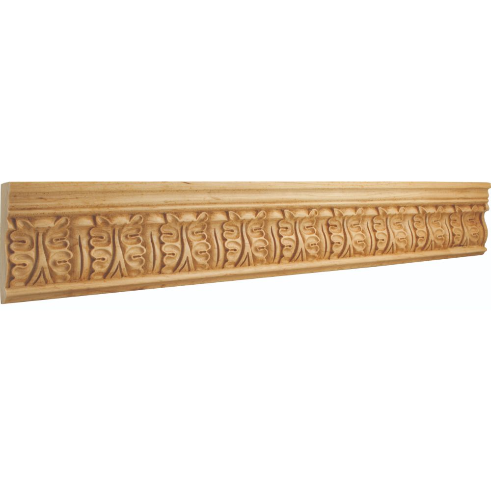 Hardware Resources HCM01CH 1" D x 3-3/4" H Cherry Acanthus Hand Carved Moulding