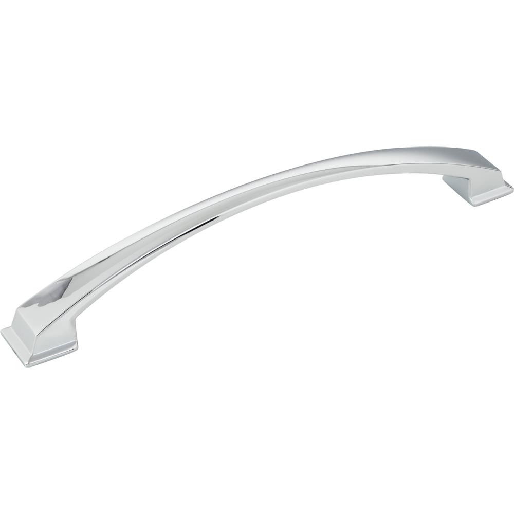 Jeffrey Alexander by Hardware Resources Roman Cabinet Pull 8-3/4" Overall Length Cabinet Pull, 192 mm Center to Center in Polished Chrome