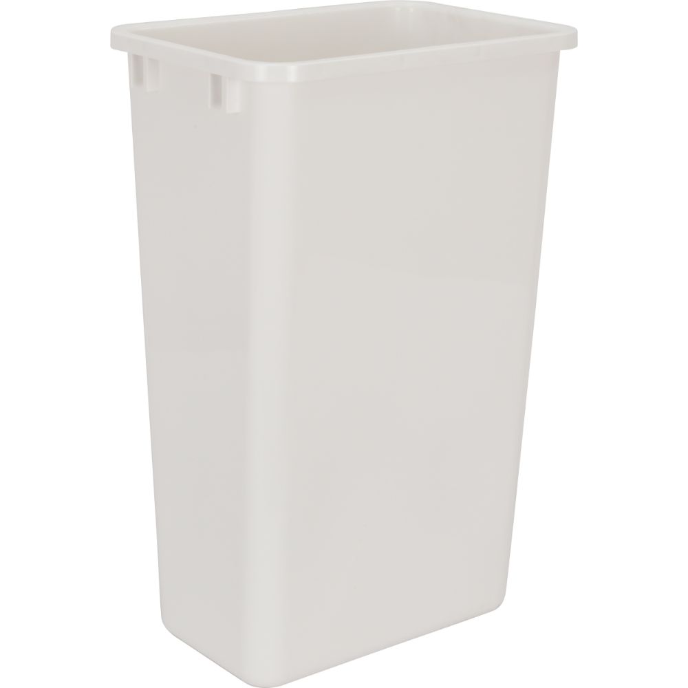 Hardware Resources CAN-50W-4 Box of 4  White 50 Quart Plastic Waste Containers