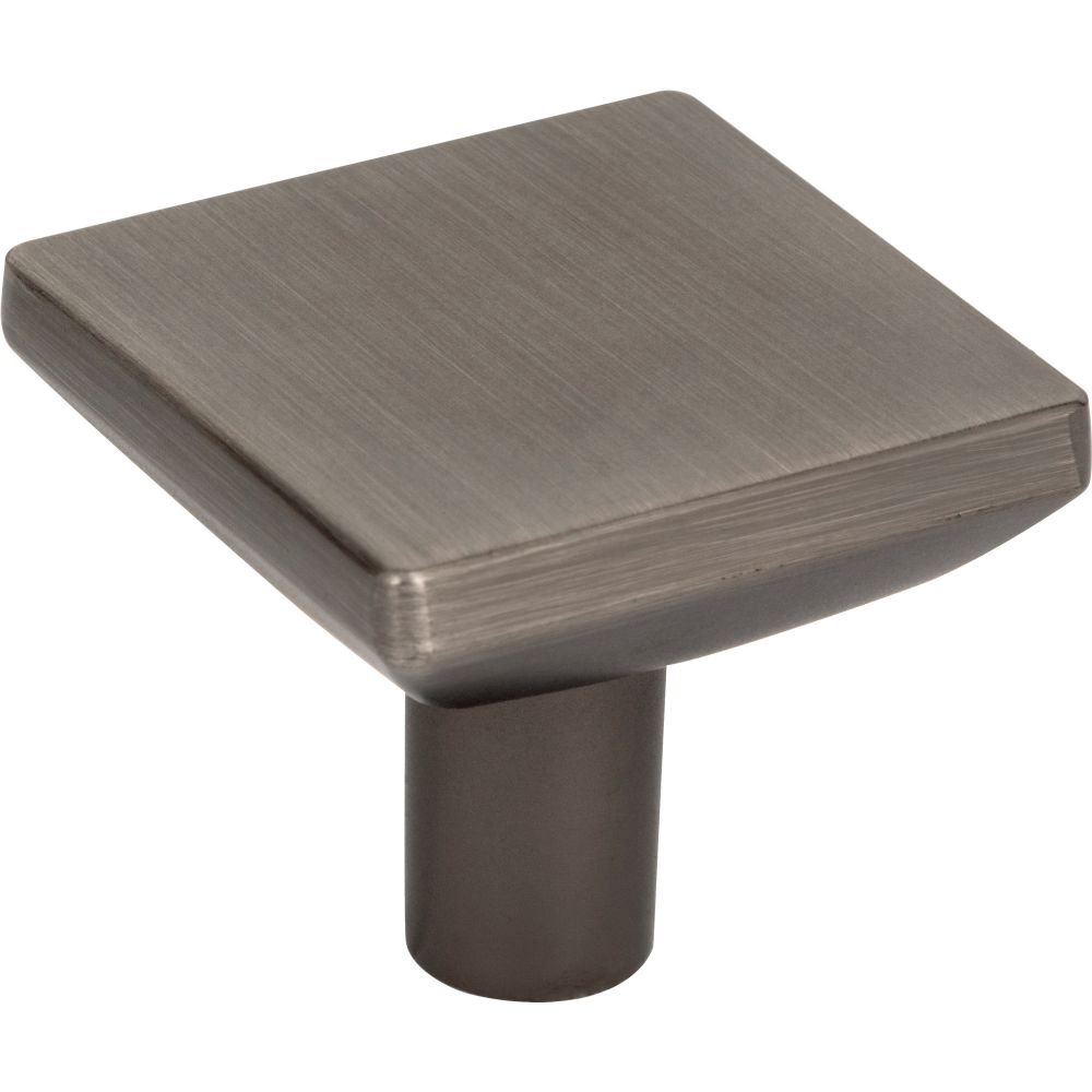 Elements by Hardware Resources 827L-BNBDL 1-5/8" Overall Length Brushed Pewter Walker 1 Square Knob