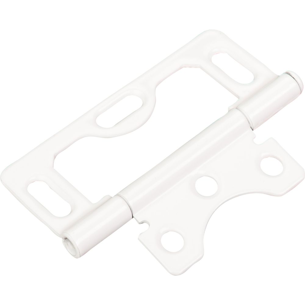 Hardware Resources 9902WH 3" Swaged Loose Pin Non-Mortise Hinge with 3 Slots - White
