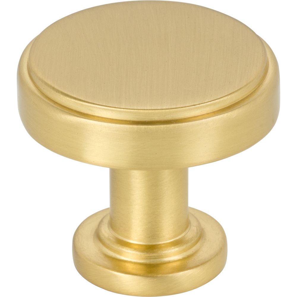 Jeffrey Alexander by Hardware Resources 171BG 1-1/4" Diameter Brushed Gold Richard Cabinet Knob