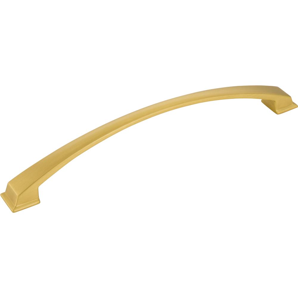 Jeffrey Alexander by Hardware Resources Roman Cabinet Pull 10" Overall Length Cabinet Pull, 224 mm Center to Center in Brushed Gold