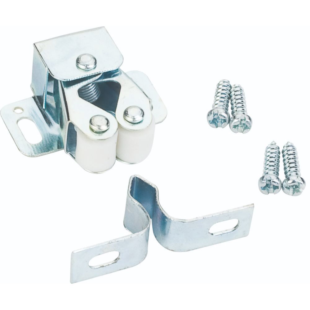 Hardware Resources RC01-ZN Double Roller Catch with Strike and Screws - Zinc Finish