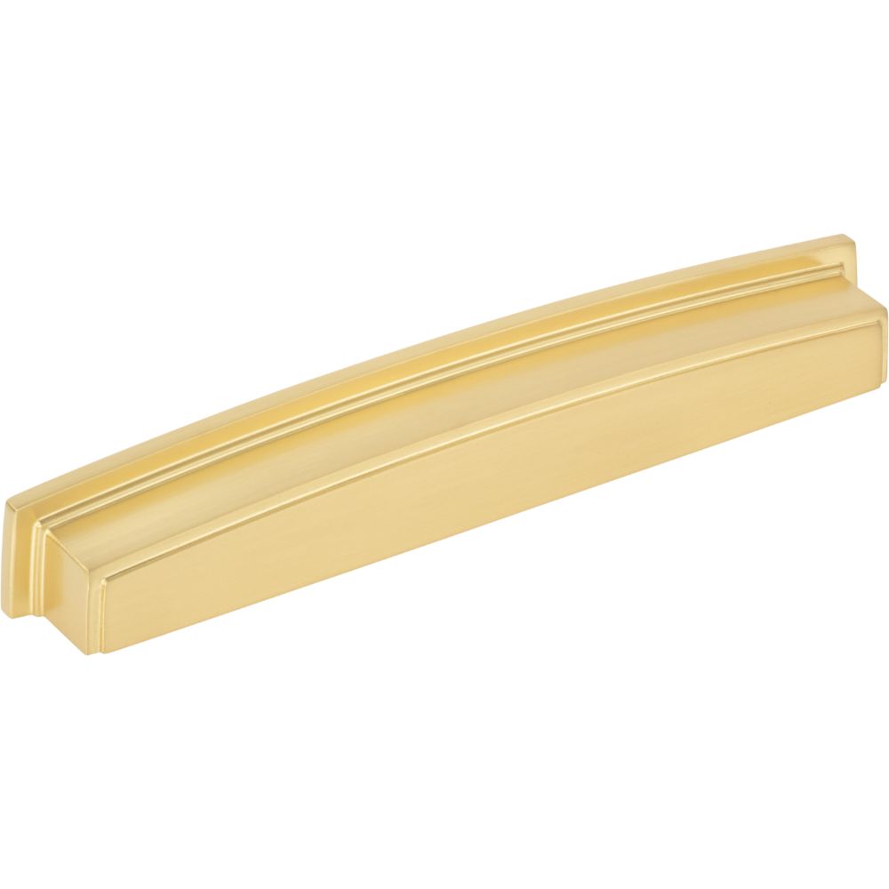 Jeffrey Alexander by Hardware Resources 141-192BG 192 mm Center Brushed Gold Square-to-Center Square Renzo Cabinet Cup Pull