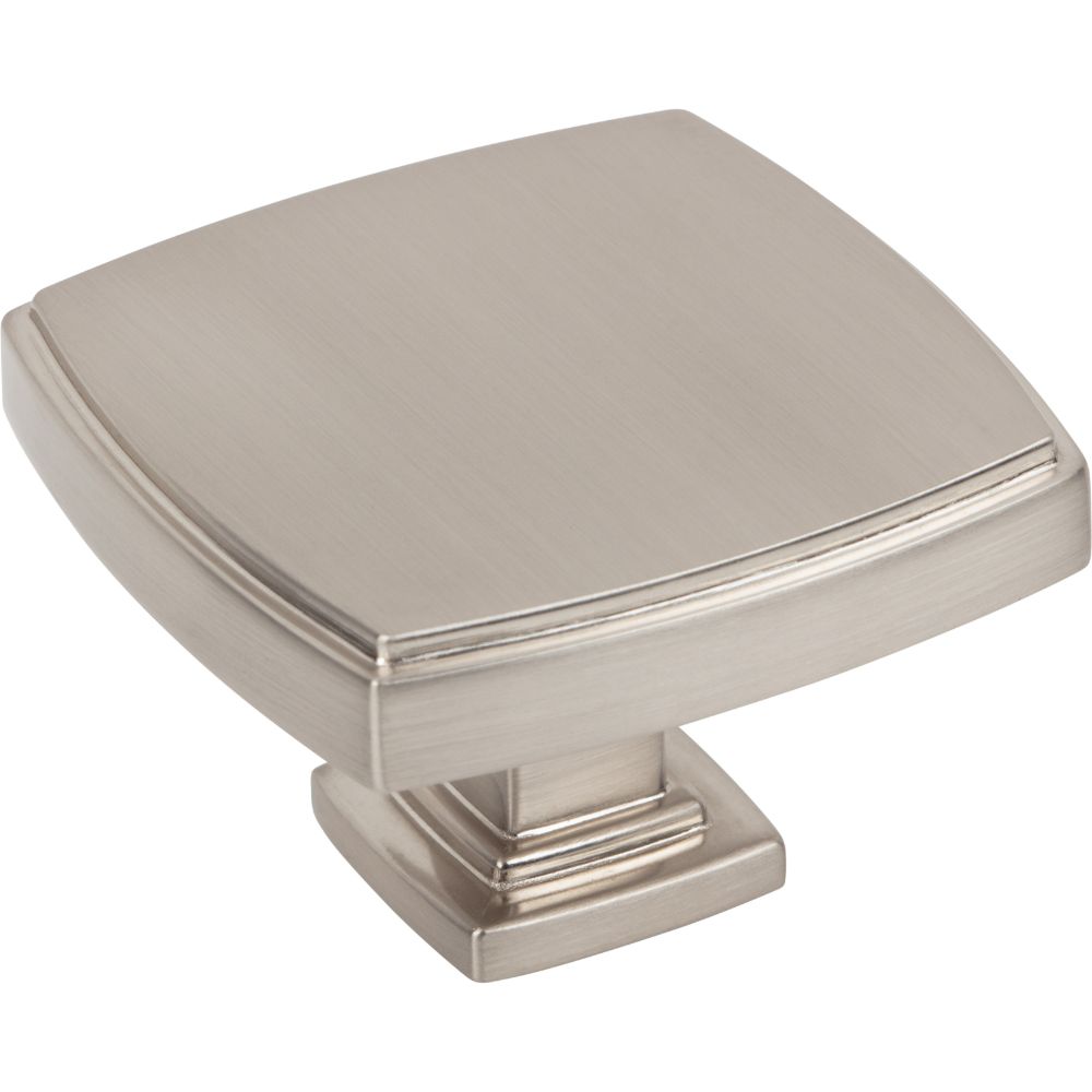 Jeffrey Alexander by Hardware Resources 141L-SN 1-3/4" Overall Length Satin Nickel Square Renzo Cabinet Knob