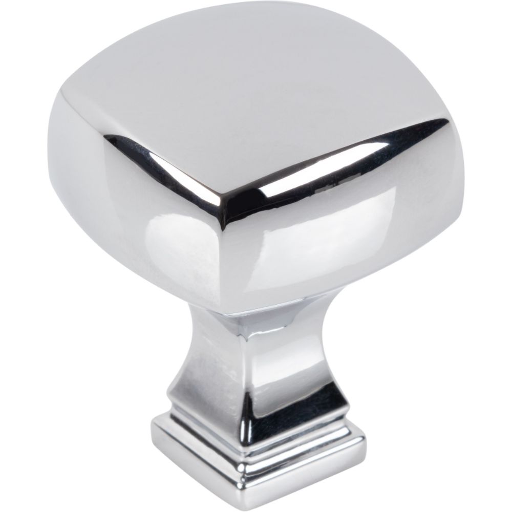 Jeffrey Alexander by Hardware Resources 278PC 1-1/8" Overall Length Polished Chrome Square Audrey Cabinet Knob
