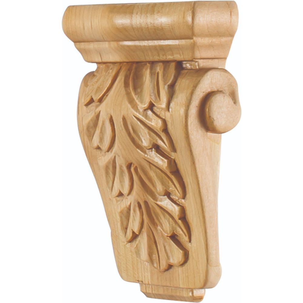 Hardware Resources CORP-2MP 3-5/8" W x 1-1/2" D x 5-1/2" H Maple Acanthus Corbel