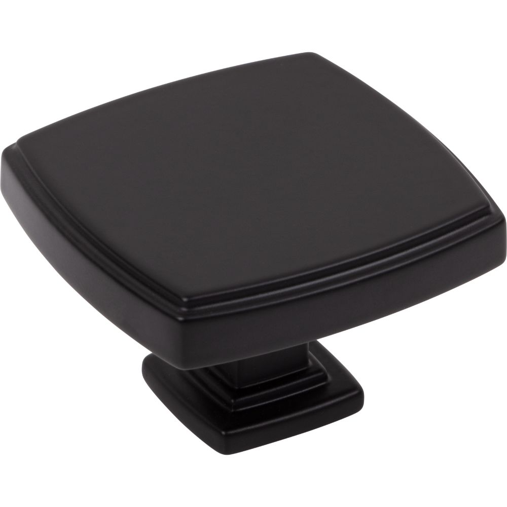 Jeffrey Alexander by Hardware Resources 141L-MB 1-3/4" Overall Length Matte Black Square Renzo Cabinet Knob