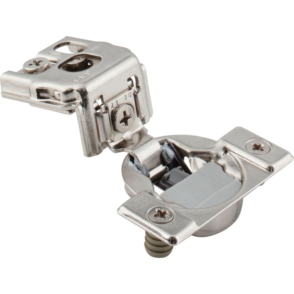 Hardware Resources 9394-2C 105° 1-1/4" Overlay Heavy Duty DURA-CLOSE® Soft-close Compact Hinge with 2 Cleats & Press-in 8mm Dowels.