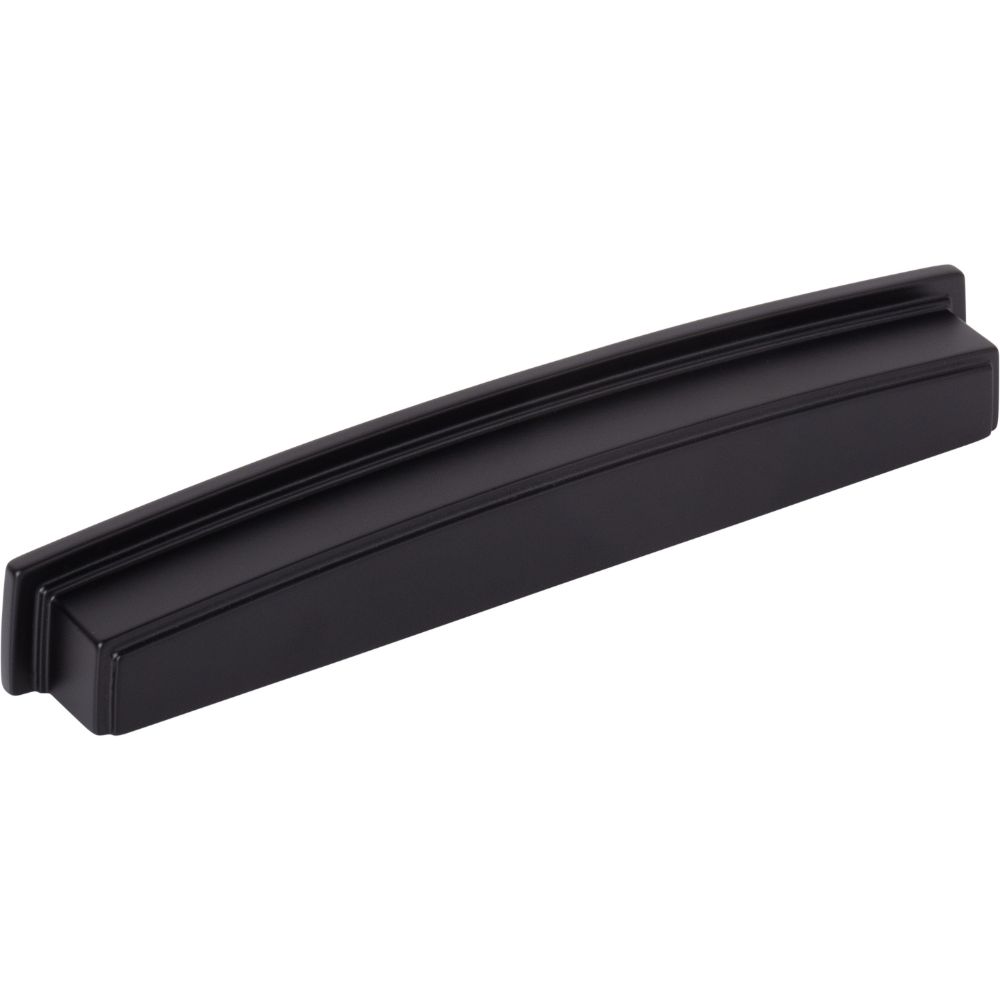 Jeffrey Alexander by Hardware Resources 141-192MB 192 mm Center Matte Black Square-to-Center Square Renzo Cabinet Cup Pull