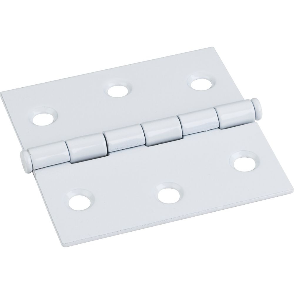 Hardware Resources 33524WH White 2-1/2" x 2-1/2"  Swaged Butt Hinge