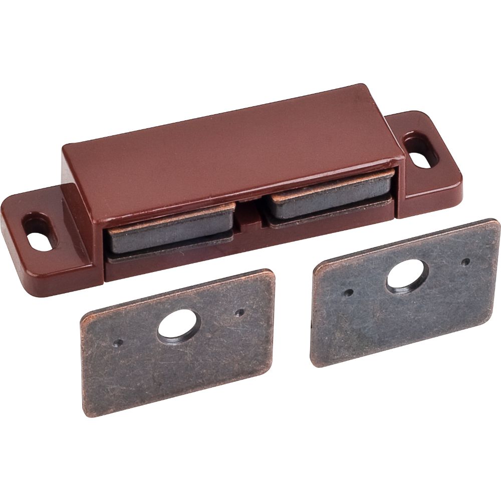 Hardware Resources 50622-R 15 lb Double Magnetic Catch Brown/Bronze,  Retail Pack