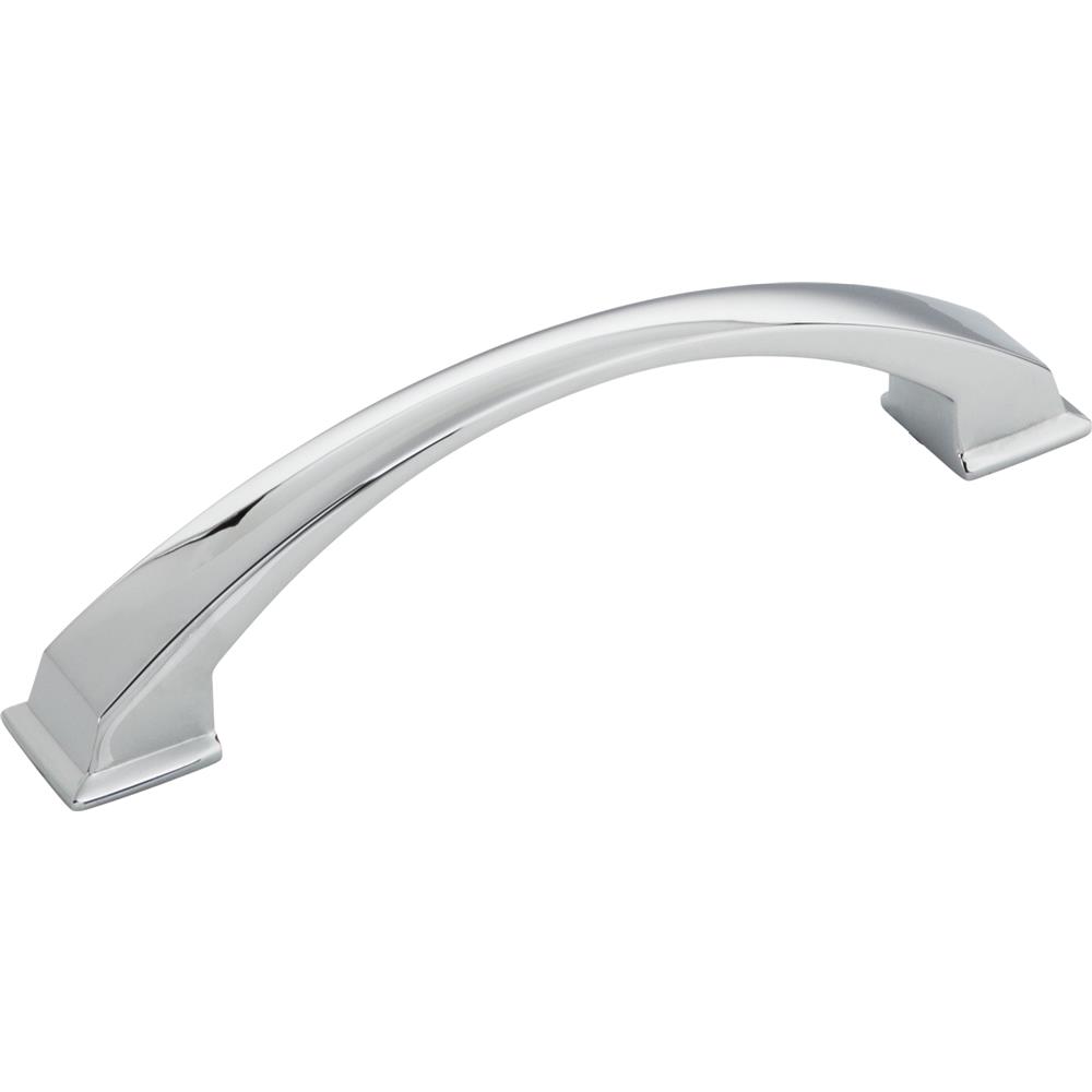 Jeffrey Alexander by Hardware Resources Roman Cabinet Pull 6-1/4" Overall Length Cabinet Pull, 128 mm Center to Center in Polished Chrome