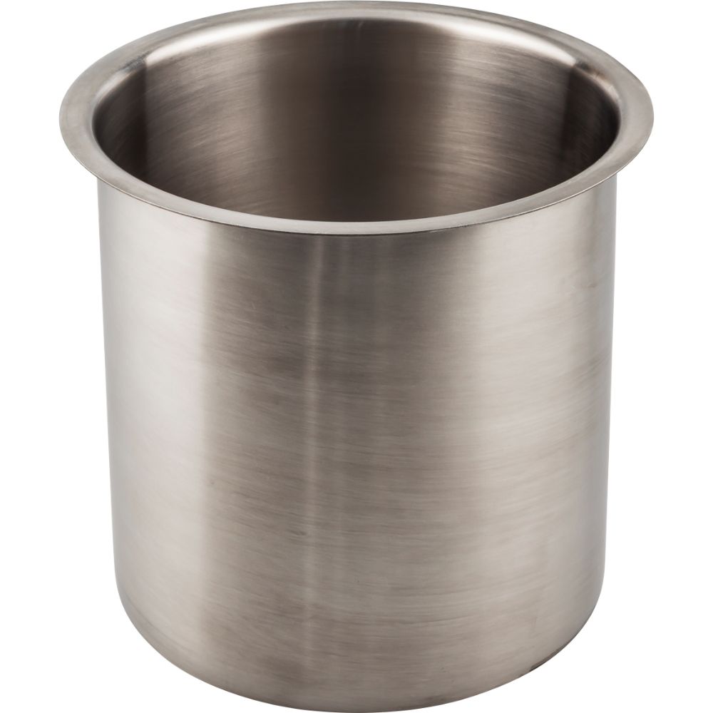 Hardware Resources TCR66-SS 6" Diameter 6" Height Brushed Stainless Steel Trash Can Ring