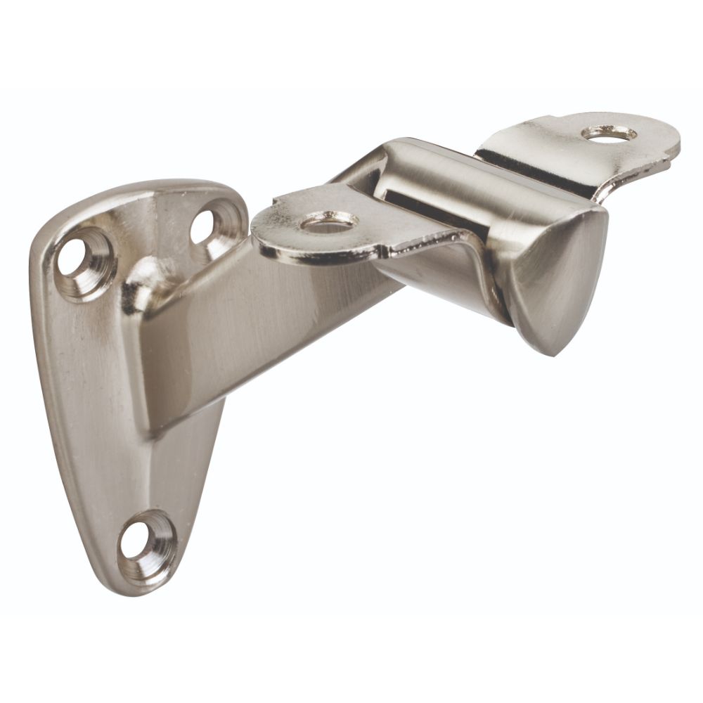 Hardware Resources HRB01-SN 1-7/16" x 2-1/2" Heavy Duty Handrail Bracket with  3-3/8" Projection - Satin Nickel