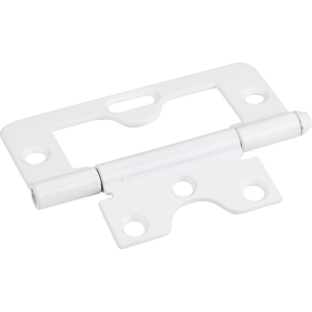 Hardware Resources 9805BWH Bright White 3" Swaged Loose Pin Non-Mortise Hinge with 1 Slot