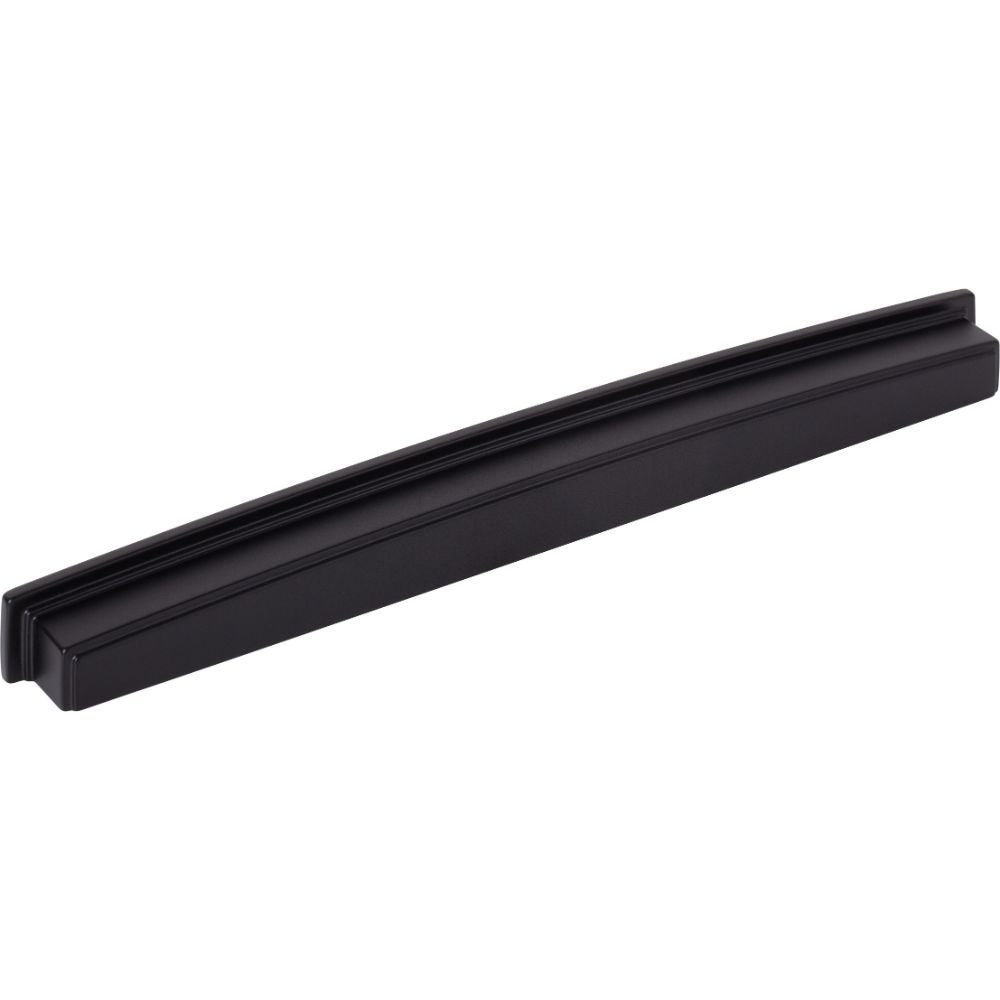 Jeffrey Alexander by Hardware Resources 141-305MB 305 mm Center Matte Black Square-to-Center Square Renzo Cabinet Cup Pull