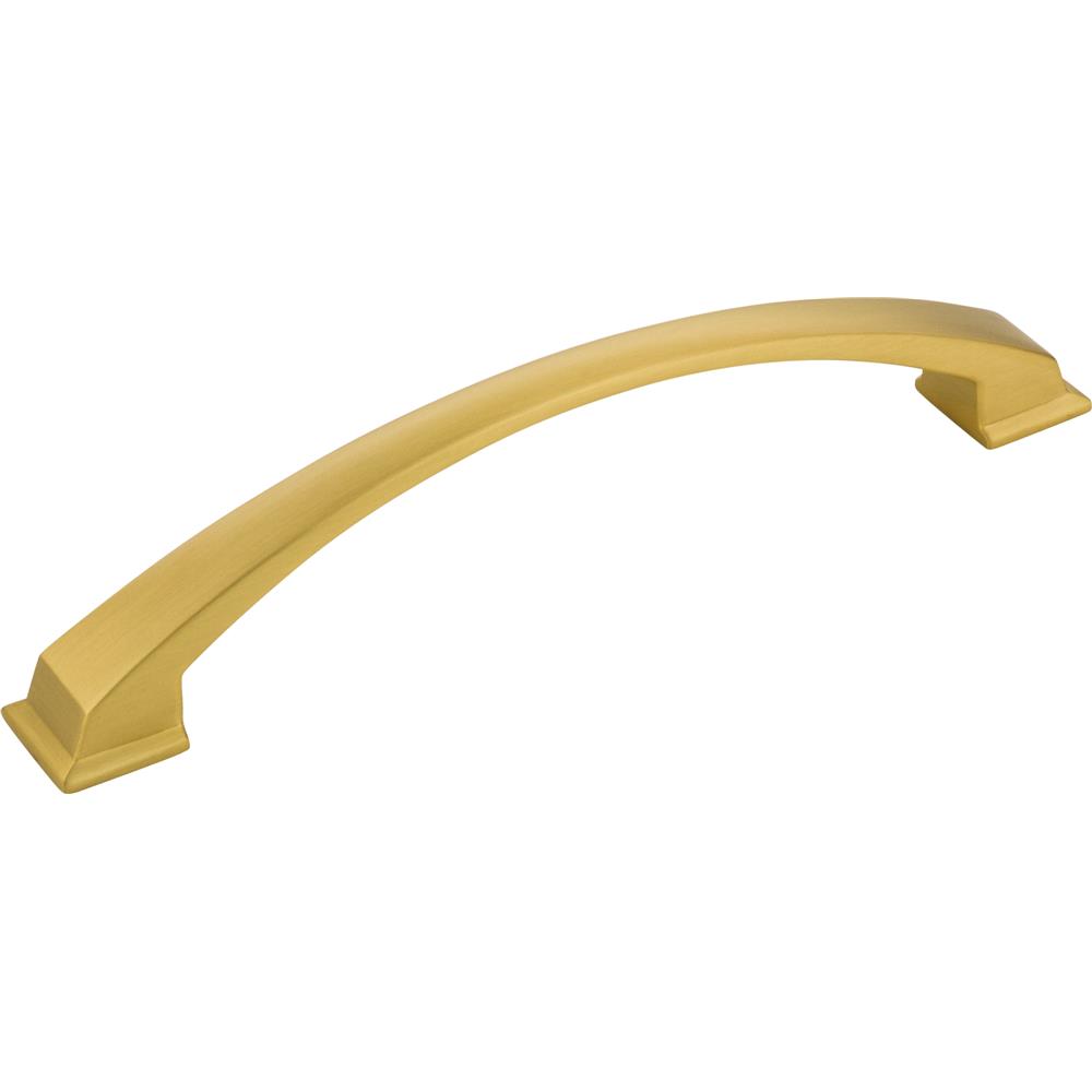 Jeffrey Alexander by Hardware Resources Roman Cabinet Pull 7-1/2" Overall Length Cabinet Pull, 160 mm Center to Center in Brushed Gold