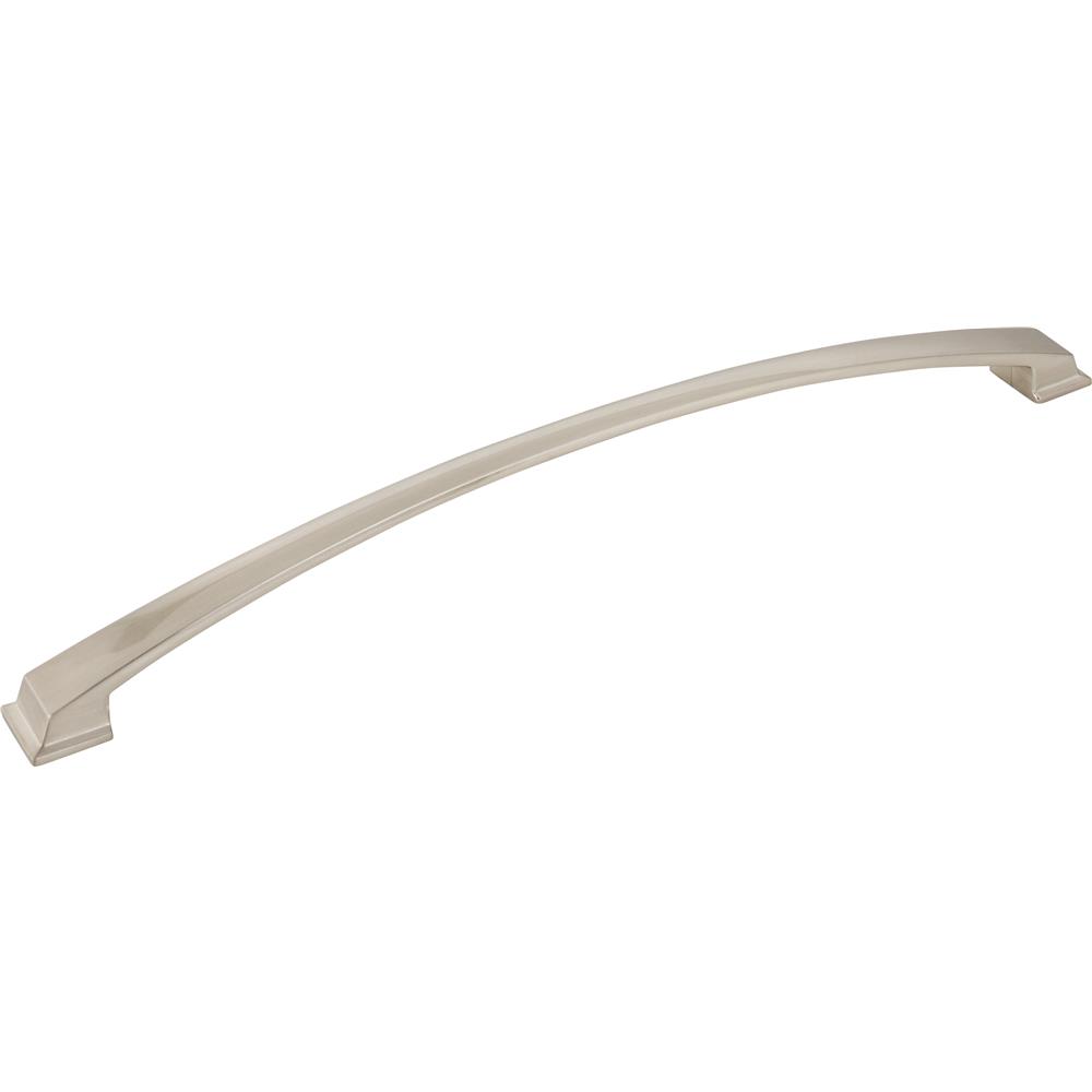 Jeffrey Alexander by Hardware Resources Roman Cabinet Pull 13-3/16" Overall Length Cabinet Pull, 305 mm Center to Center in Satin Nickel