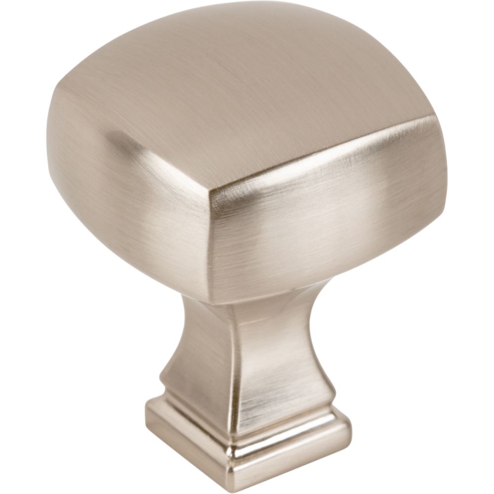 Jeffrey Alexander by Hardware Resources 278SN 1-1/8" Overall Length Satin Nickel Square Audrey Cabinet Knob