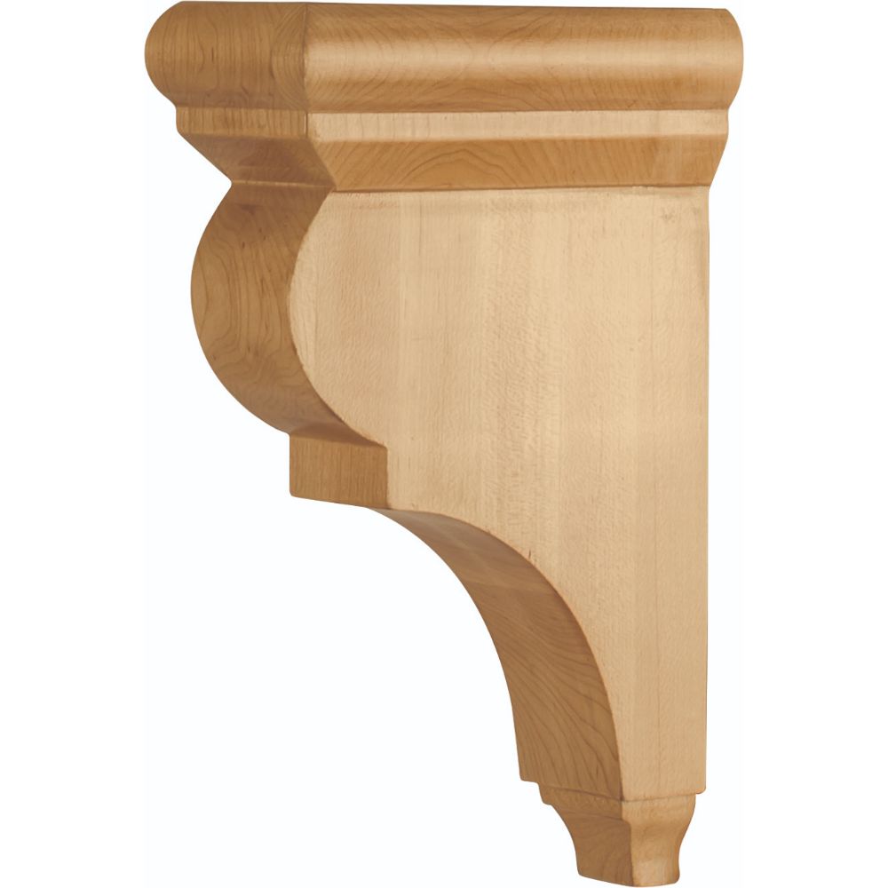 Hardware Resources CORG-3-HMP 3" W x 6-1/2" D x 10" H Maple Smooth Corbel